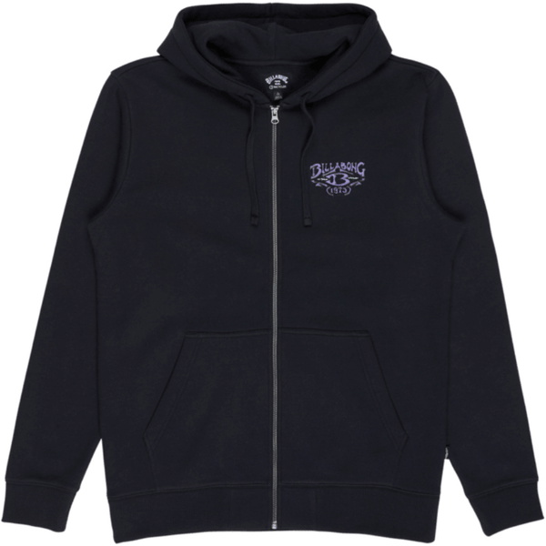 2026 Billabong Mens Foundation Zip Thru Hoodie EBYSF00190 - Black